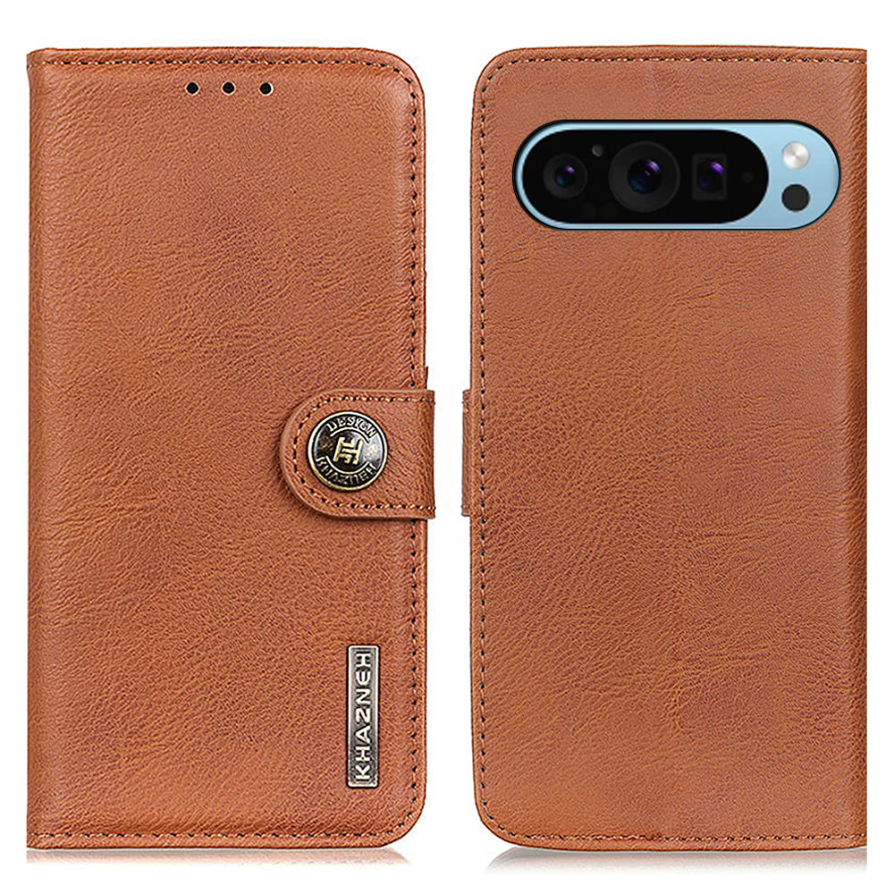 KHAZNEH For Google Pixel 9 Case Cowhide Texture Wallet PU Leather Flip Phone Cover KHAZNEH For Google Pixel 9 Case Cowhide Texture Wallet PU Leather Flip Phone Cover